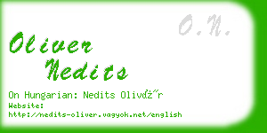 oliver nedits business card